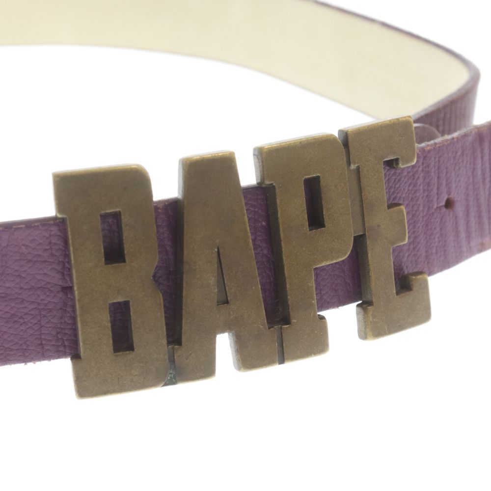 A BATHING APE 迷彩柄 ガチャベルト パープル エイプ 紫 ベルト A BATHING APE 迷彩柄 ガチャベルト パープルの通販
