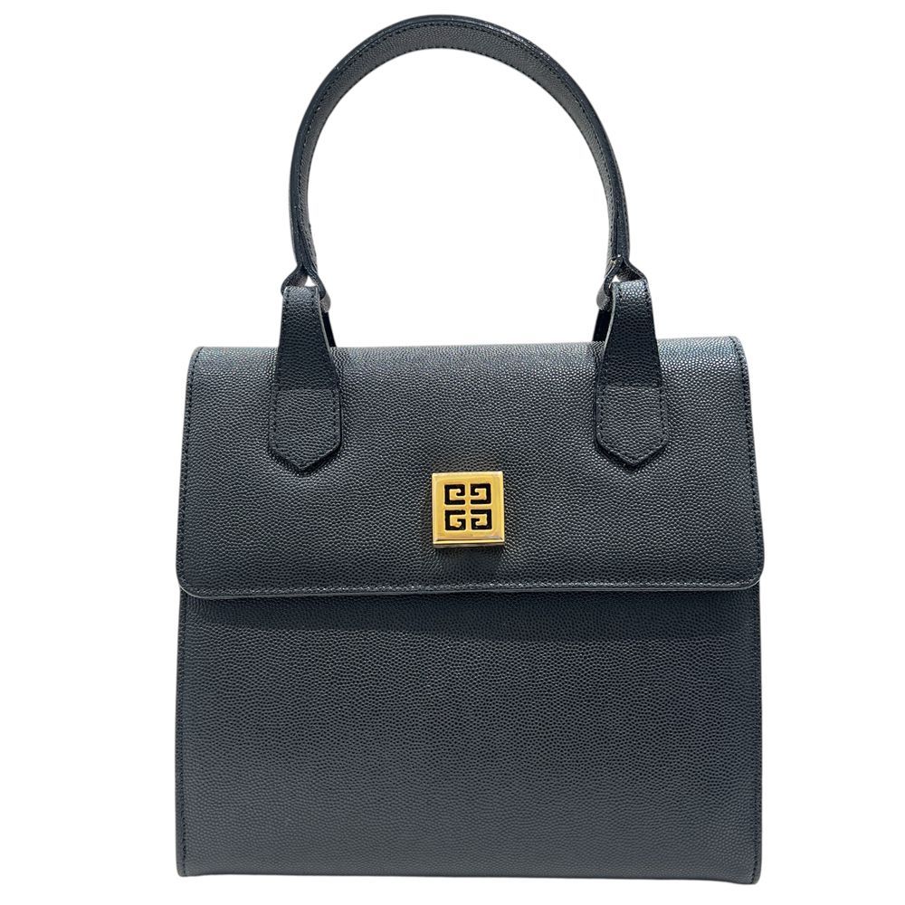 GIVENCHY ジバンシィ ジバンシー レザー ハンドバッグ バッグ レディース 女性用 フォーマル ヴィンテージ 黒 ブラック ブランドギャラリー東心斎橋店