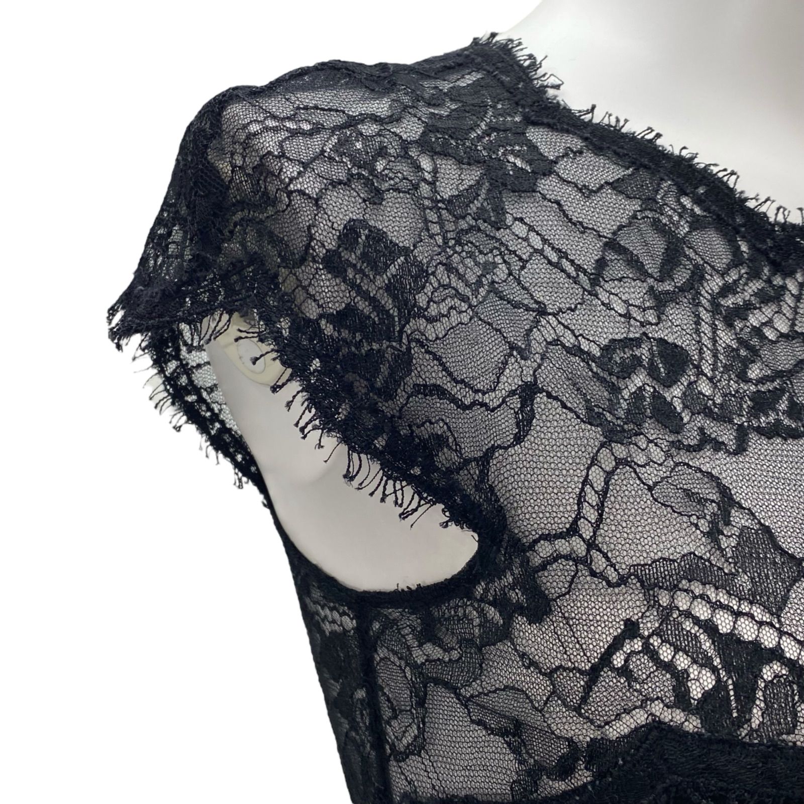 □エミリオ プッチ EMILIO PUCCI ワンピース 膝丈 半袖 ブラック