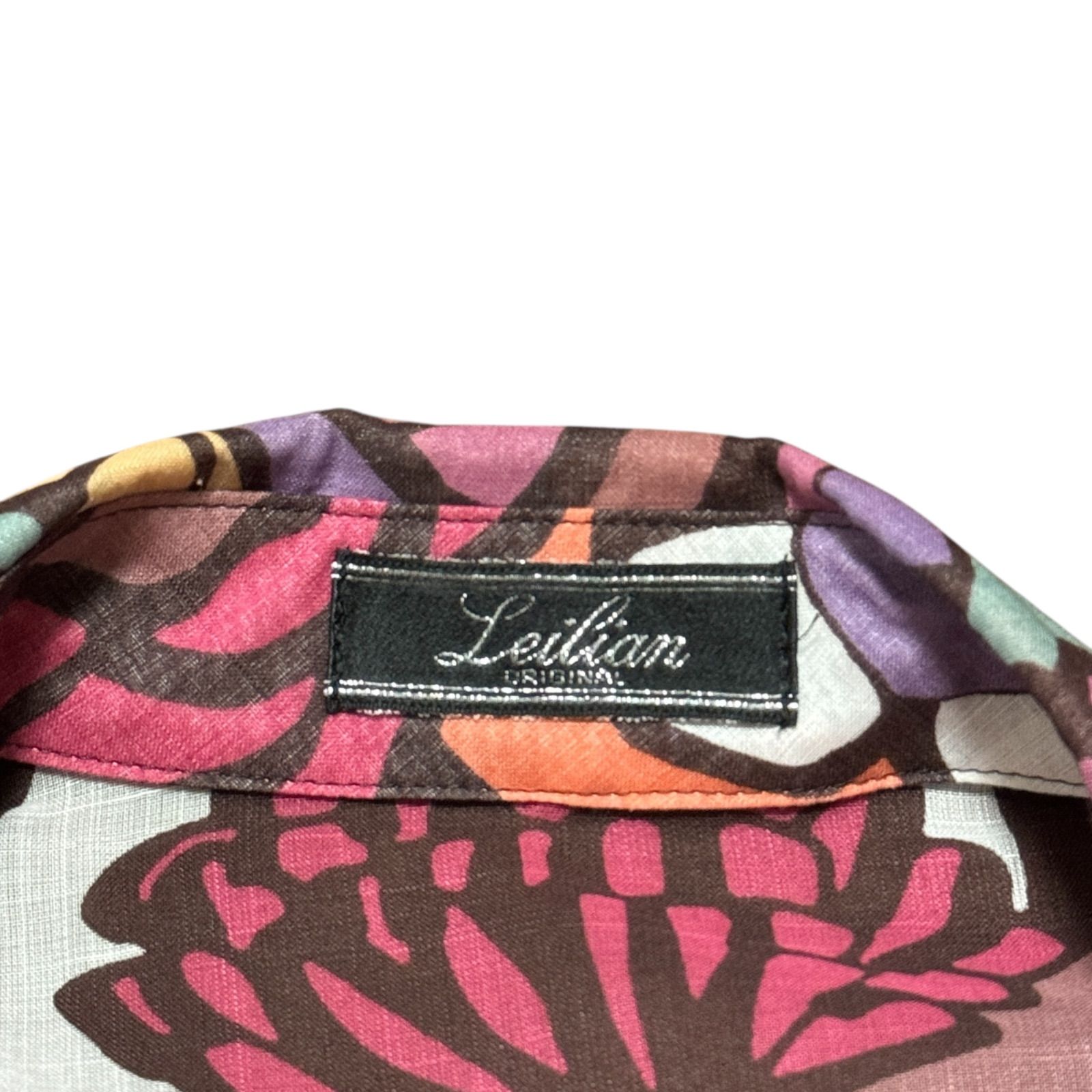 Z1386 【美品】 Lelian レリアン 長袖シャツ 総柄 レディース