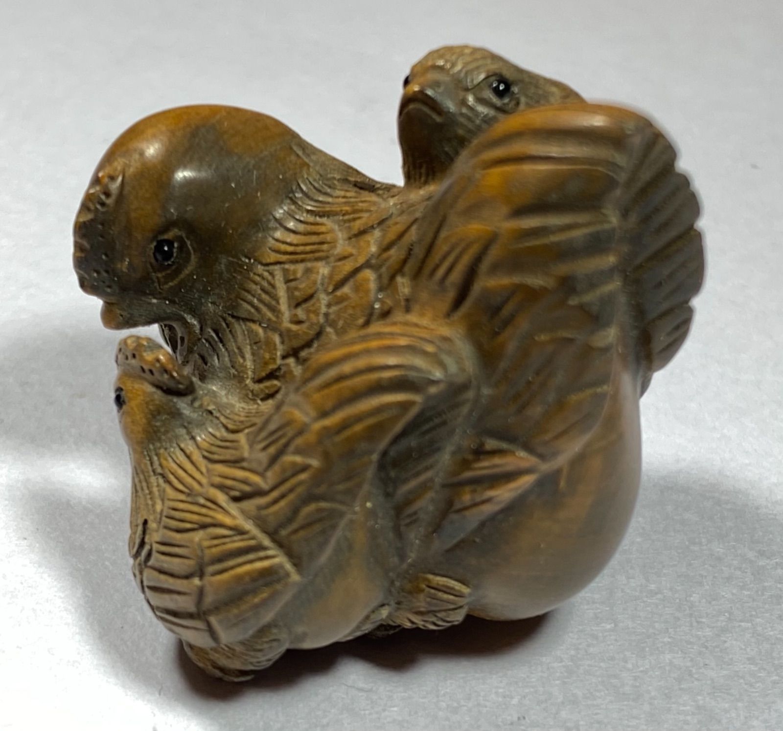柘植材 置物 猿彫刻 中裸婦、春画珍品 黄楊繊細彫刻 木製 余る