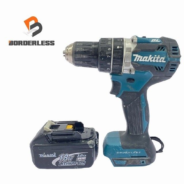 品 makita マキタ 18V充電式ドライバドリル HP484D 青|ブルー 本体 バッテリー1個 3.0Ah 114845