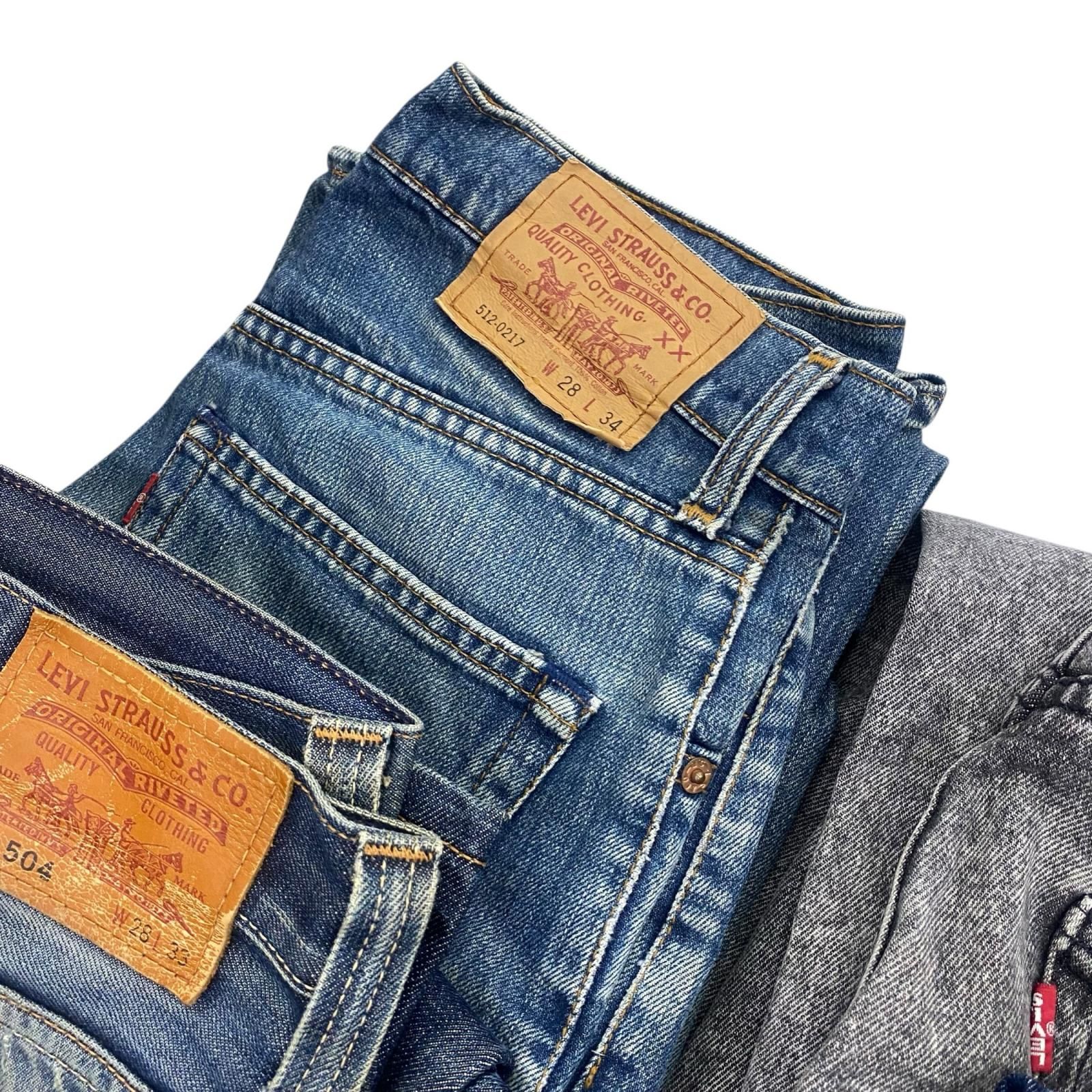 186005 Levi s リーバイス デニム スカート パンツ 501含む インディゴ ブラック レディース 15点 DECORATOM_COM_BR