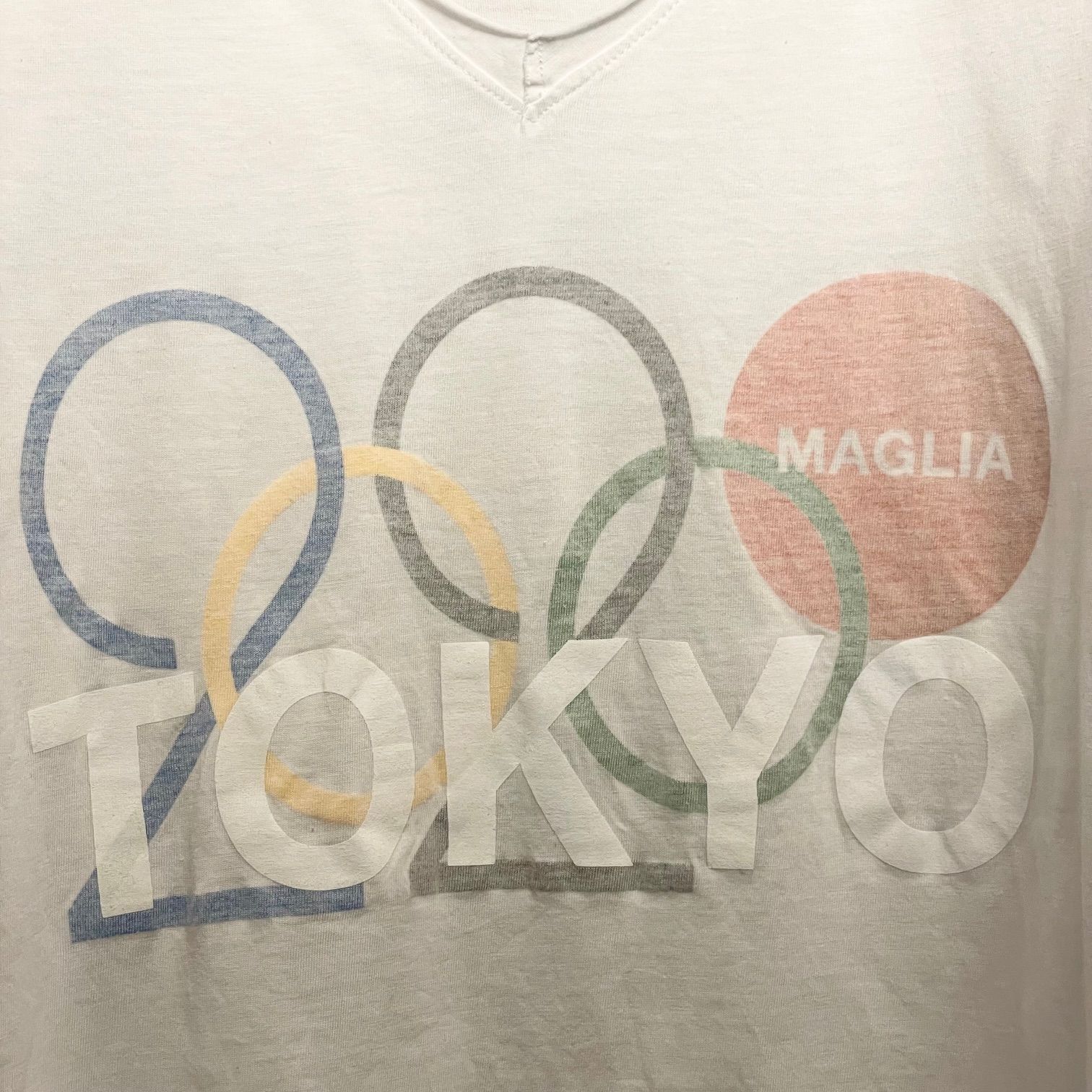 レア MADE IN ITALY製 MAGLIA 「2020 TOKYO OLYMPIC」 Vネック