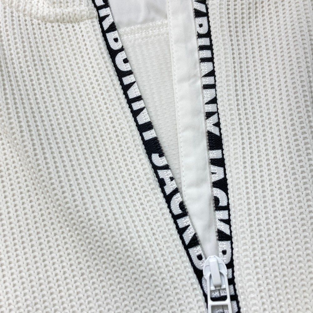 サイズ：2 JACK BUNNY ジャックバニー  ニット ジップジャケット  ホワイト系 [240101421913] ゴルフウェア レディース ストスト JACK BUNNY ジャックバニー ニット ジップジャケット ホワイト系