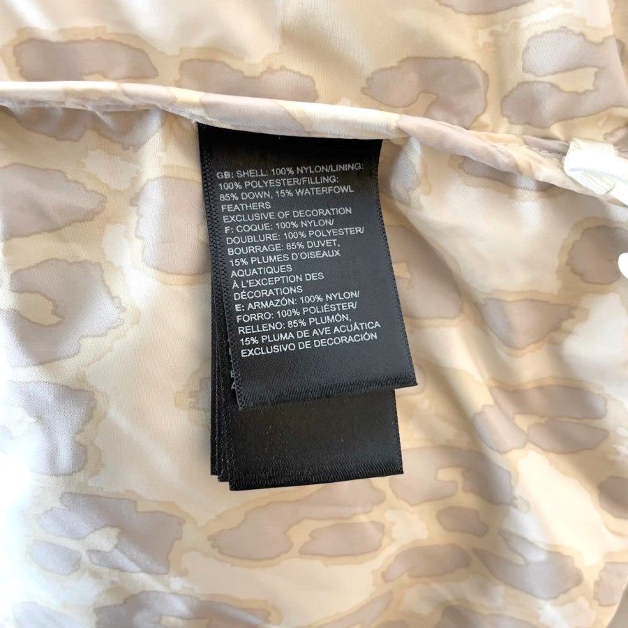 JACKETヌプシベルテッドミッドジャケット裾ドローコード裏地ヒョウ柄アウトドア白ホワイトベージュロゴ刺繍 50221