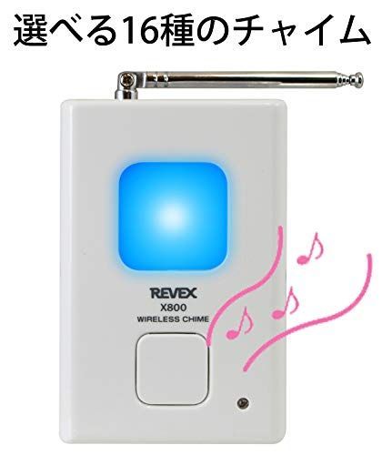 送信機 人感センサー &受信機 リーベックスRevex ワイヤレス チャイム