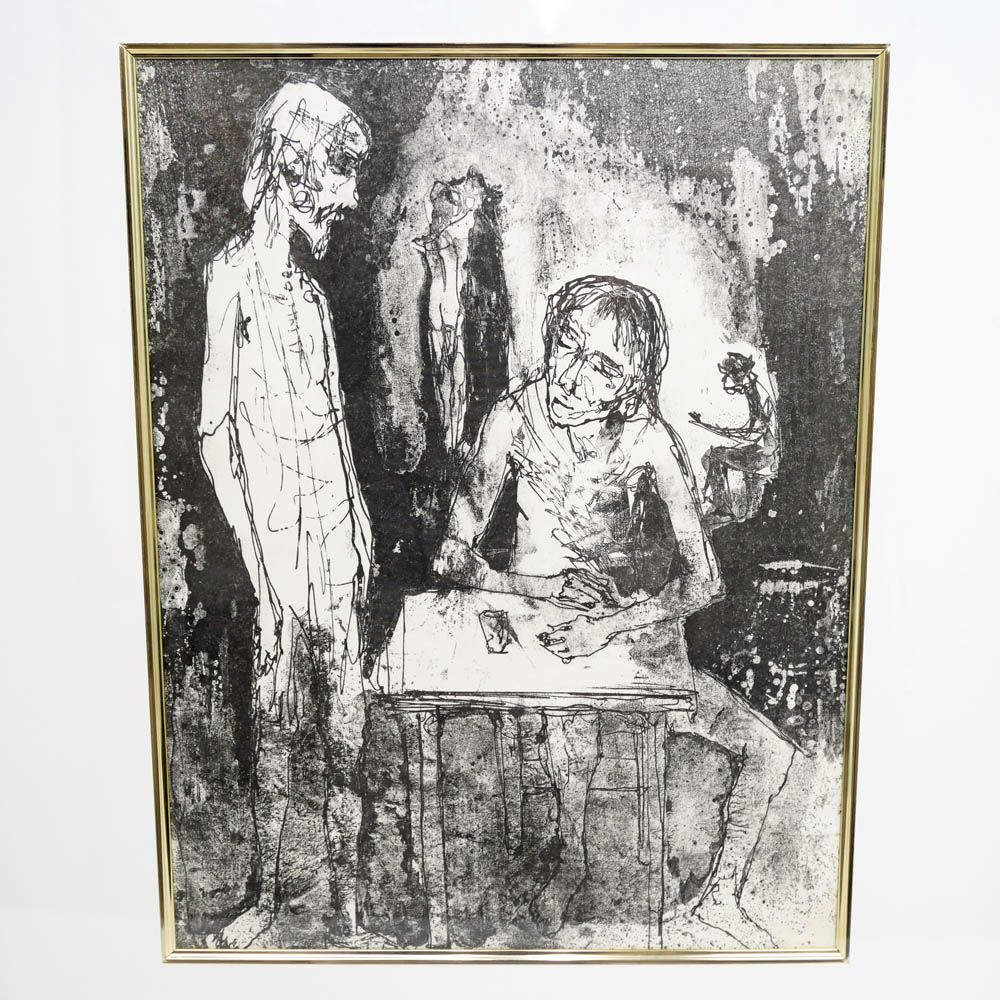 名東】ジャンセン フランソワ ヴィヨン リトグラフ ヴィヨン詩集より