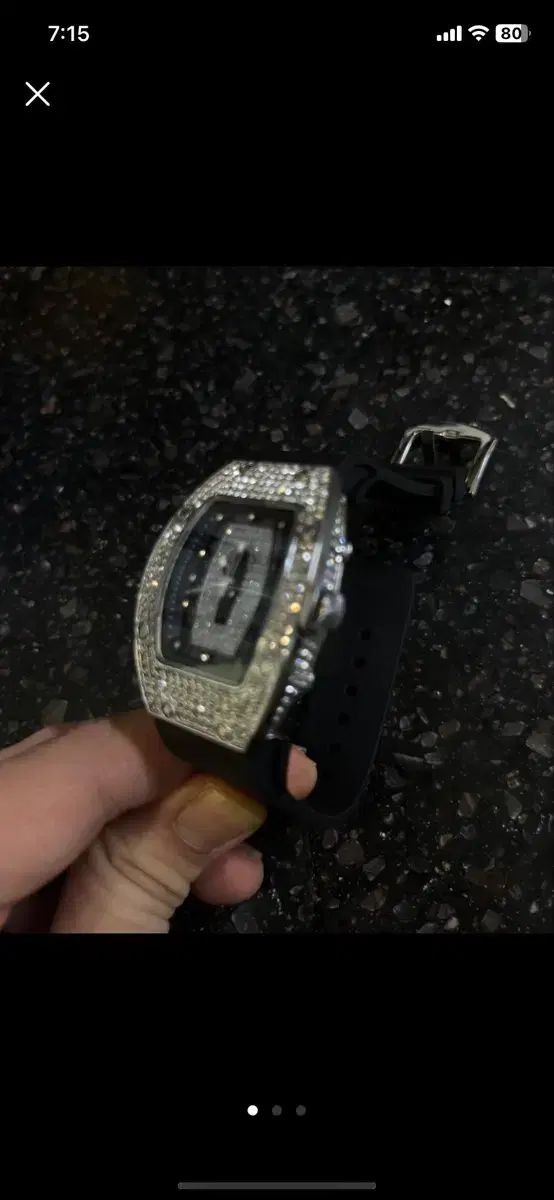 RICHARD MILLE リチャードミル キュービック 宝石 時計 男性 女性 着用