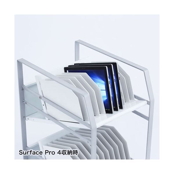 サンワサプライ タブレットワゴン 2段 RAC-TABWG2N 組立品 MARWIL-DEMENAGEMENTS_CH