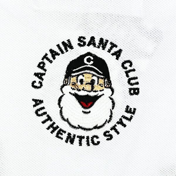 水森亜土 キャプテンサンタ コラボ ポロシャツ M ホワイト アパレル SKLAD-KIRPICHA_RU