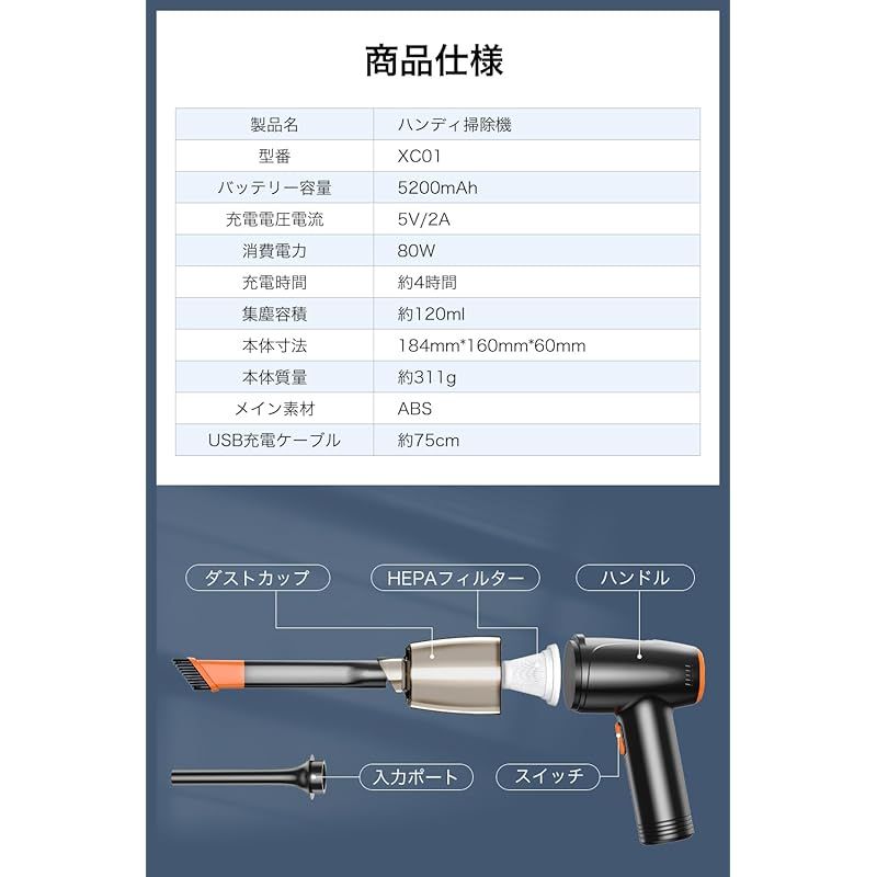 車用掃除機 コードレス