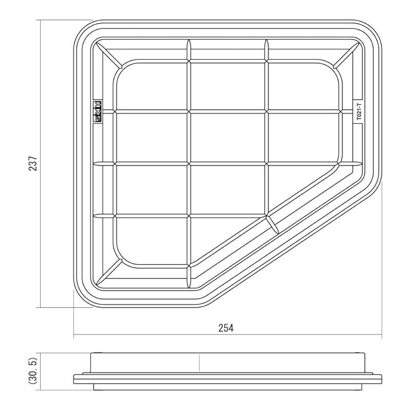 塩ビ オーバーフロー用2層フィルターケース 60cmx50x40（塩ビ管