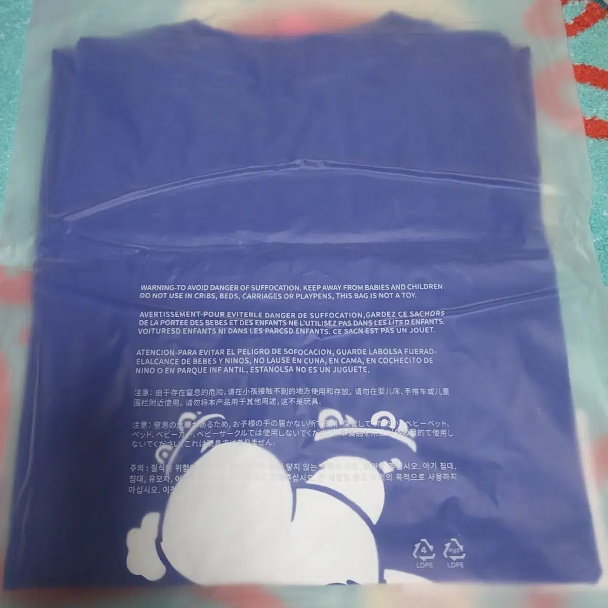 NewJeans ニュージーンズ ニュジ 半袖 うさぎ Tシャツ ブルー