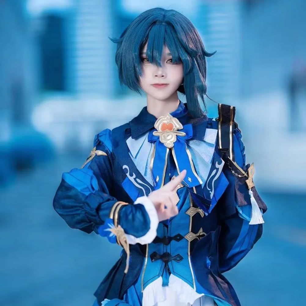 原神 行秋 コスプレ 衣装 海灯祭 コスプレ衣装ウィッグ付き