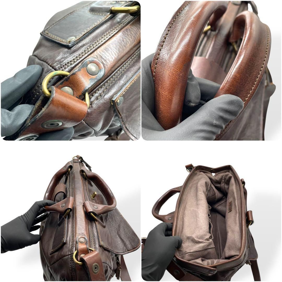 良品　DIESEL ヴィンテージ　2way ダレスバッグ　ショルダーバッグ　本革 良品 DIESEL ヴィンテージ 2way ダレスバッグ ショルダーバッグ 本革