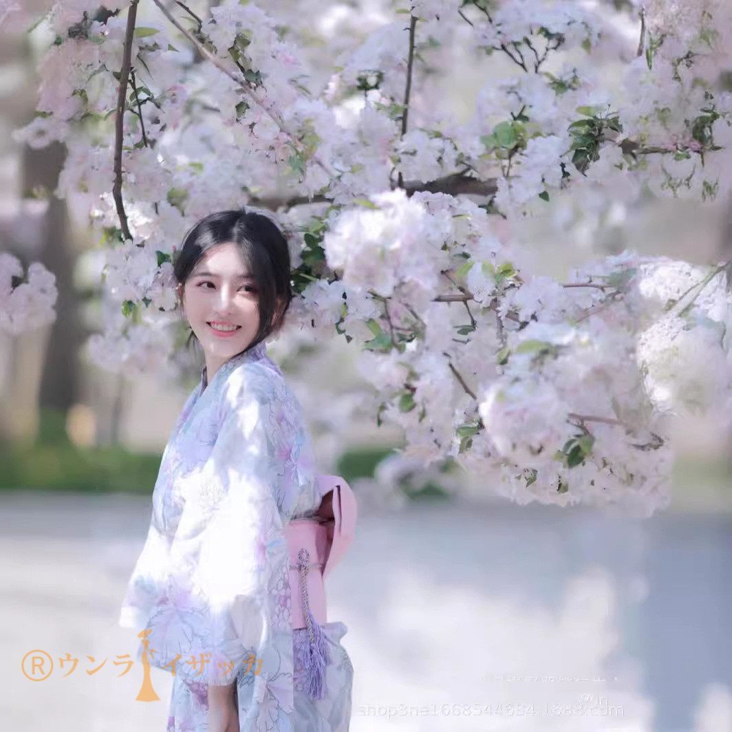 浴衣 レディース 花柄 和服 浴衣 女性用 桜柄 コスチューム 浴衣