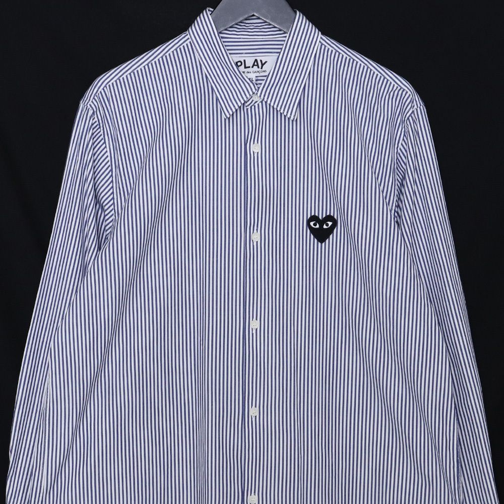 PLAY ストライプ 長袖シャツ ハートロゴ 楽天市場】【 COMME des GARCONS 】コムデギャルソン コム デ