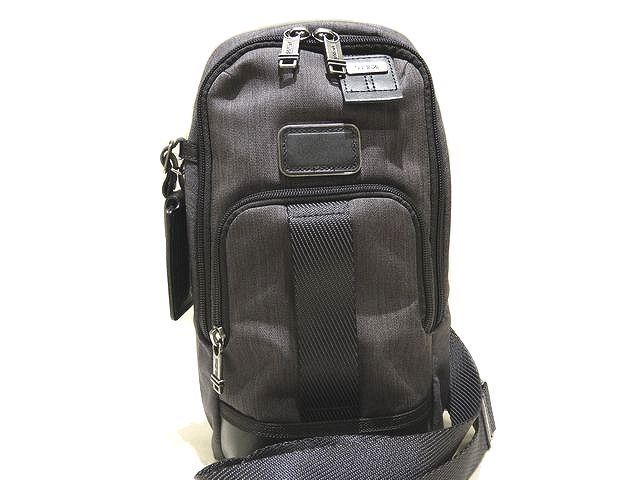 TUMI トゥミ ボディバッグ クロスボディ 2223402 ブラック系 ダークグレー系 ショルダーバッグ バリスティックナイロン 7E