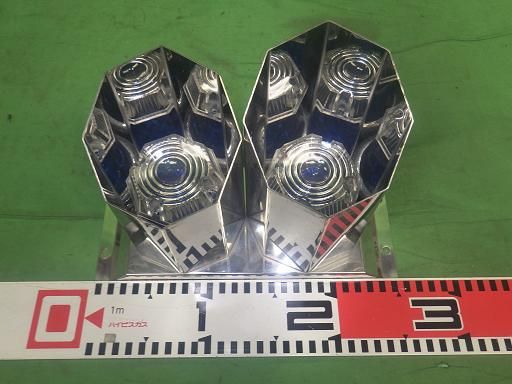 デコトラ　ロケット　中古品ステンレス 中古】デコトラ デコトラ ステンレス 2連 ロケット 左右 - メルカリ