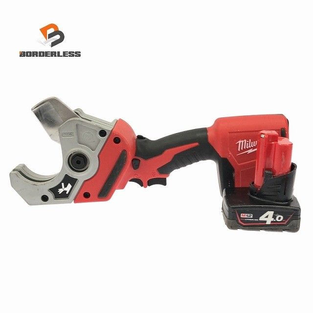 品 Milwaukee ミルウォーキー PEX CUTTER C12PPC バッテリ1個 12V4.0Ah 付き 充電式PVCカッター117074