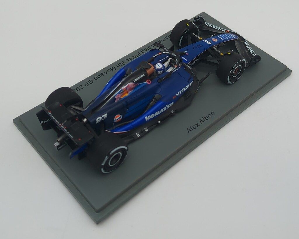 Spark model 1/43 Williams Racing FW46 No.23 9th Monaco GP 2024
