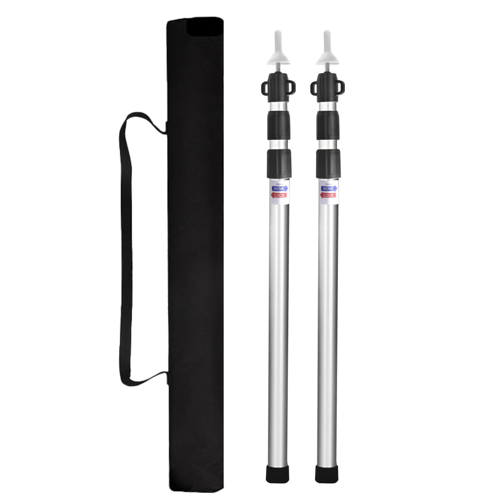 Color:シルバー (2.3m) Azarxis テントポール 軽量 アルミニウム