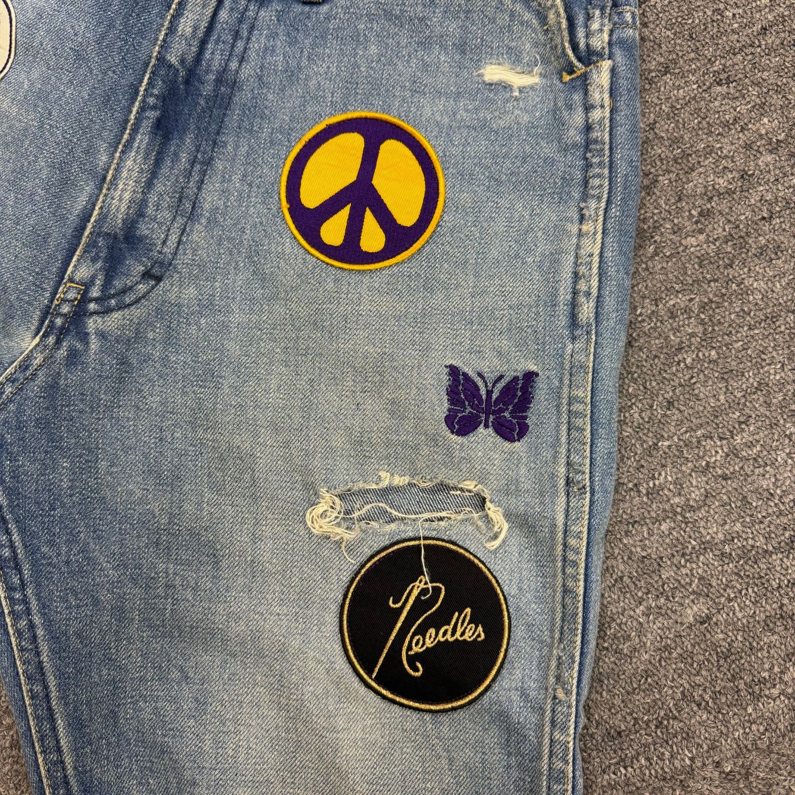 needles クラッシュデニム