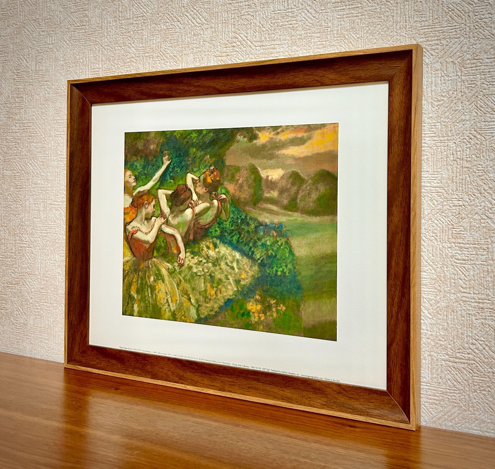 Edgar Degas、超希少画集より、新品額装付 新品☆額縁付アートポスター☆エドガー・ドガ☆Edgar Degas