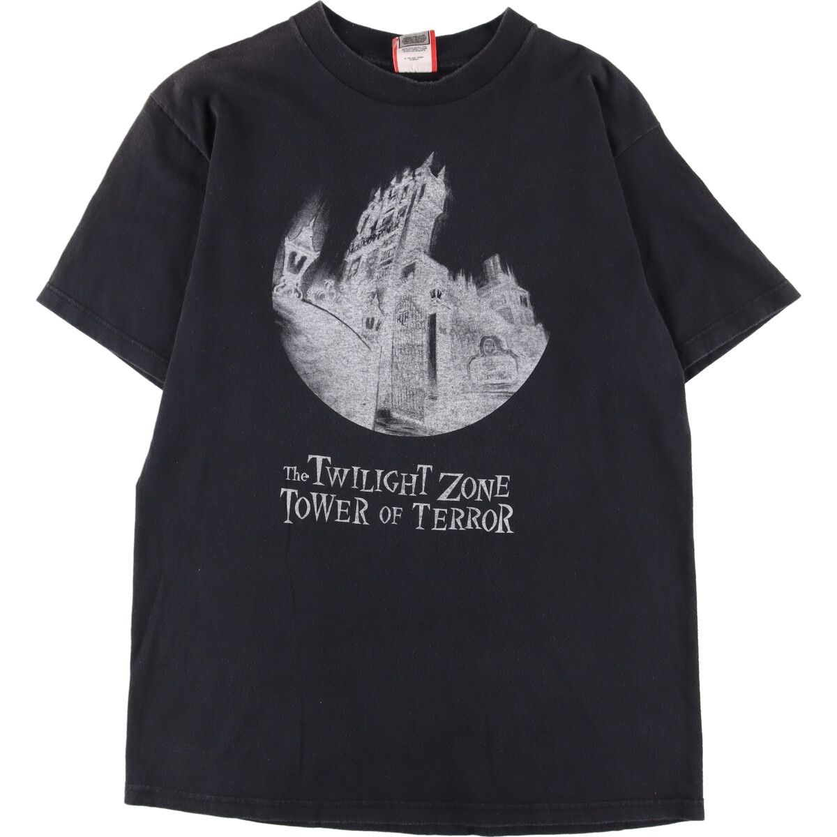 90s？　ディズニー　タワーオブテラー　ブラック　ビックプリント 90s ディズニー タワーオブテラー ブラック ビックプリント