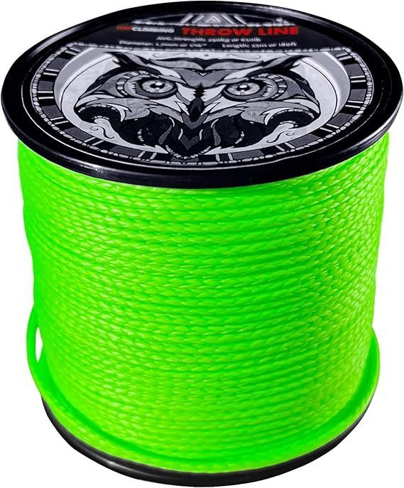 GM CLIMBING 100% 超高分子量ポリエチレン UHMWPE スローライン 直径1.7mm / 2.2mm 破断強度650lb / 1000lb 12-ストランド編み アーボリスト ツリークライミング