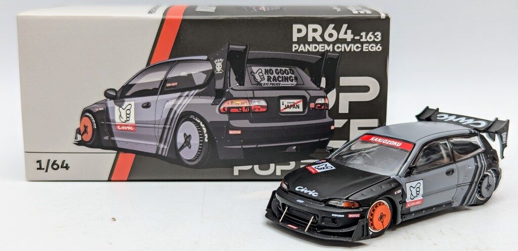 POP RACE 1/64 パンデムシビック EG6 `KANJOZOKU` PR640163 - メルカリ