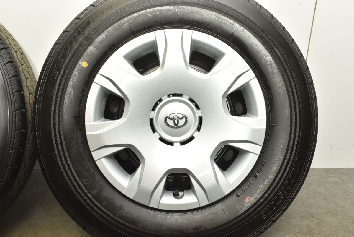 新車外し 超バリ溝】トヨタ 200 ハイエース 純正 15in 6J +35