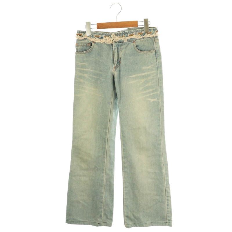 バーバリーブルーレーベル BURBERRY BLUE LABEL フリンジ ブーツカット