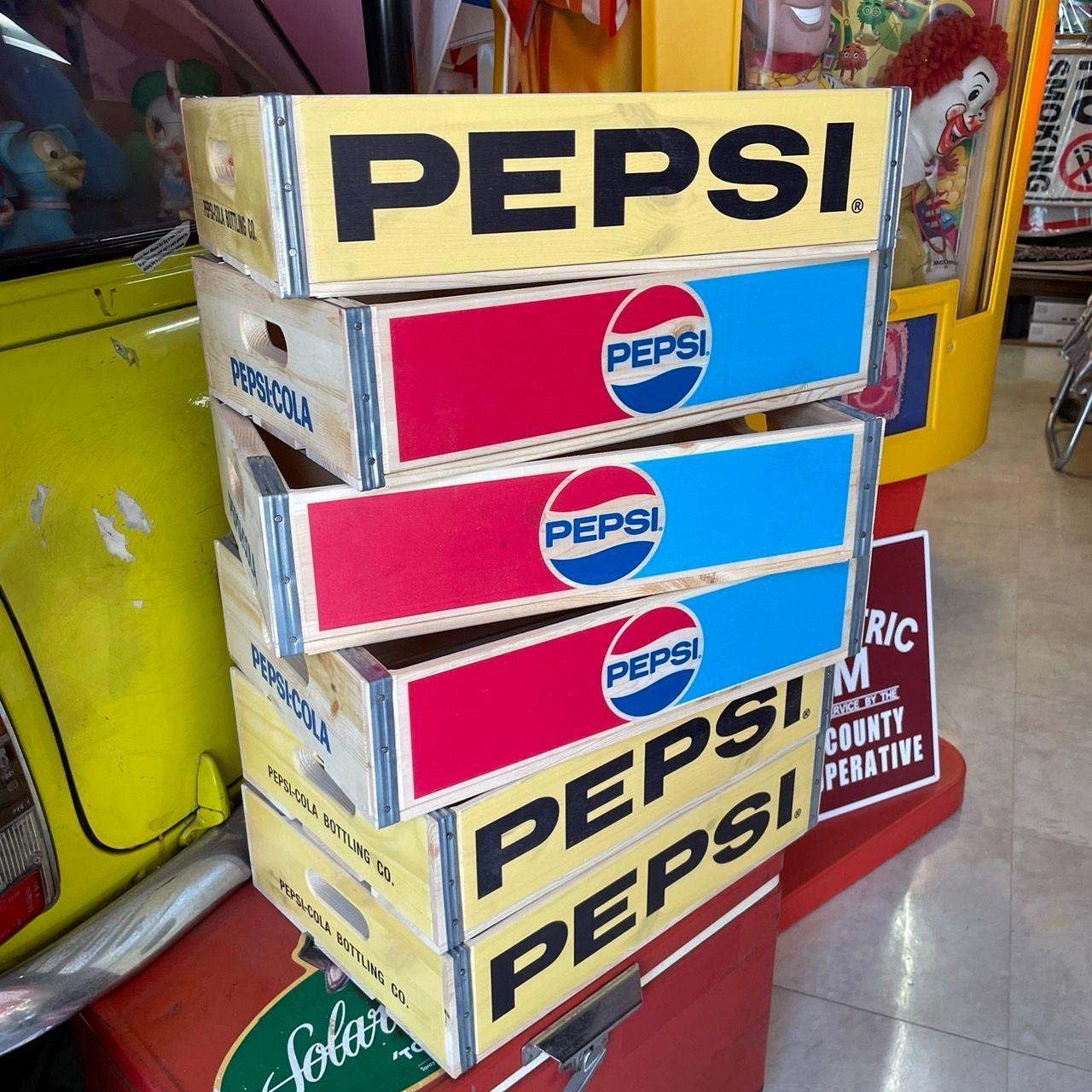 PEPSI ペプシコーラ ウッドボックス ［PEPSI-2］ WOOD CRATE