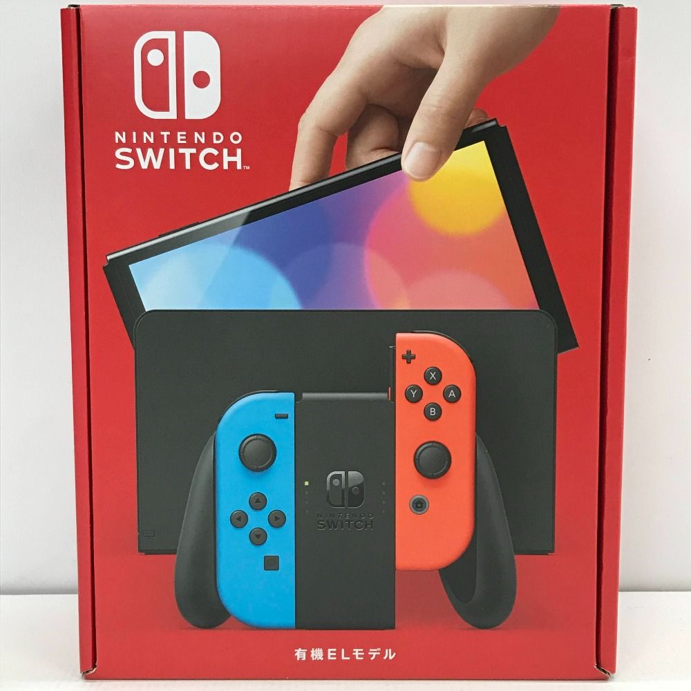 05w06159 未使用品 NintendoSwitch ニンテンドースイッチ 有機ELモデル Joy-Con(L) ネオンブルー/(R) ネオンレッド 本体 HEG-001  ゲームハード  Nintendo Switch
