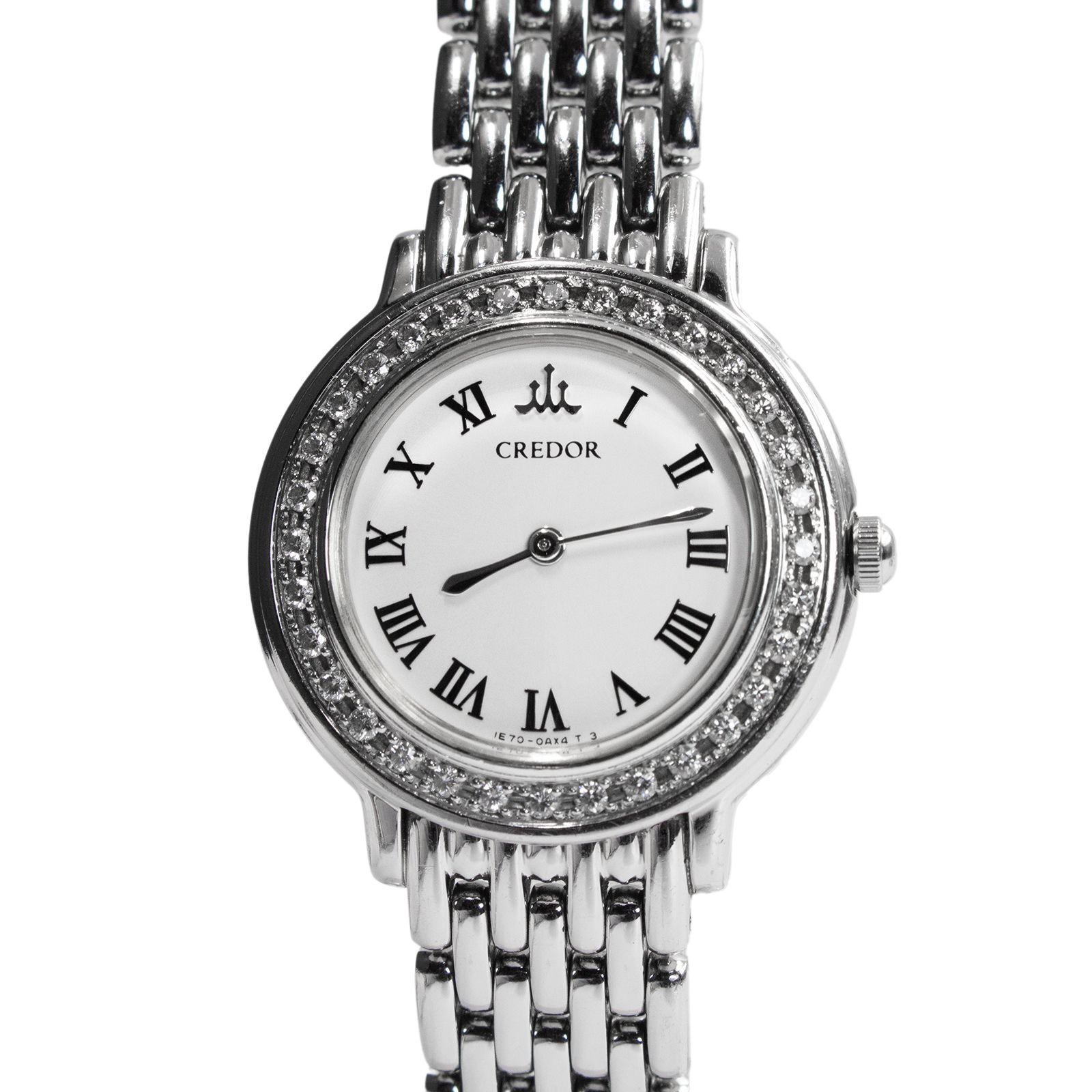 【美品】セイコー クレドール ラウンド シルバー レディース 腕時計 573 SEIKO - セイコー クレドール 美品 レディースクォーツの通販 by