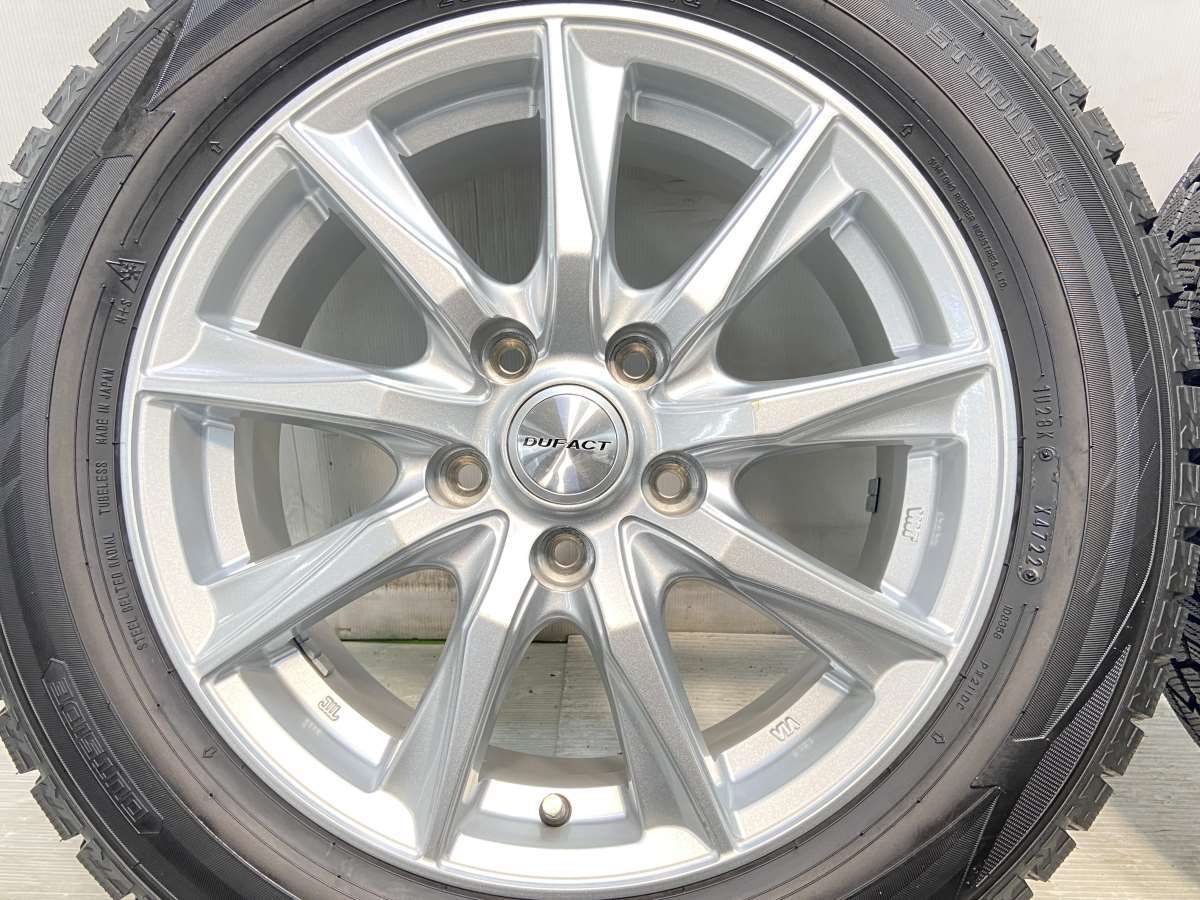DUFACT 16x6.5J+40 5H-114.3 中古4本＆DL ENASAVE RV505 205/60R16 