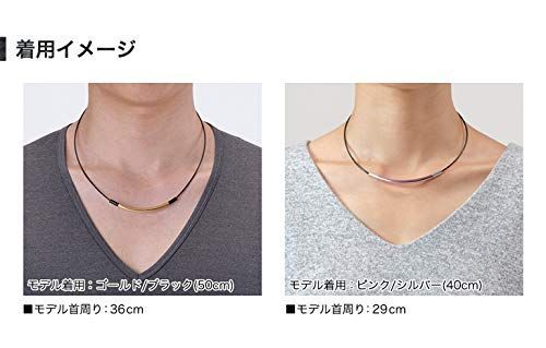 phiten rakuwaネック ワイヤーカーボン ブラック 50cm Phiten