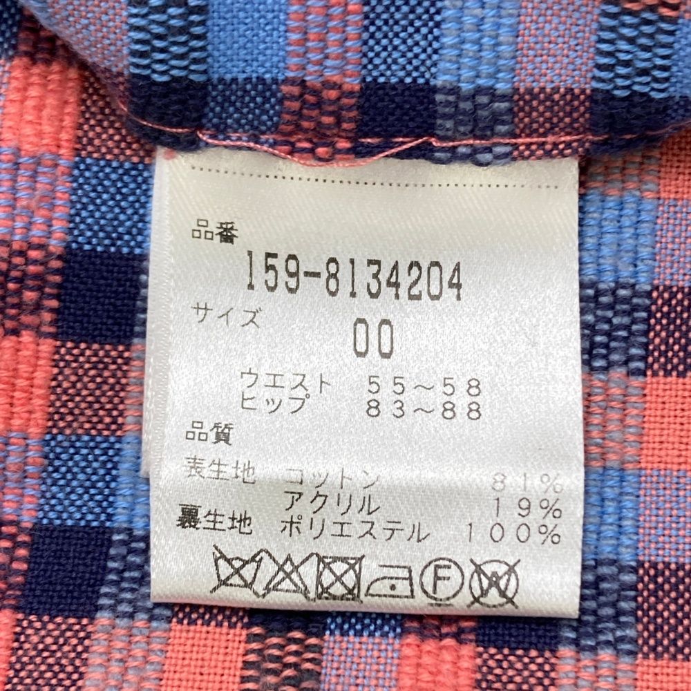 サイズ：0 MASTER BUNNY EDITION マスターバニーエディション  インナー付スカート チェック柄 オレンジ系 [240101483564] ゴルフウェア レディース ストスト サイズ：0 MASTER BUNNY EDITION マスターバニーエディション