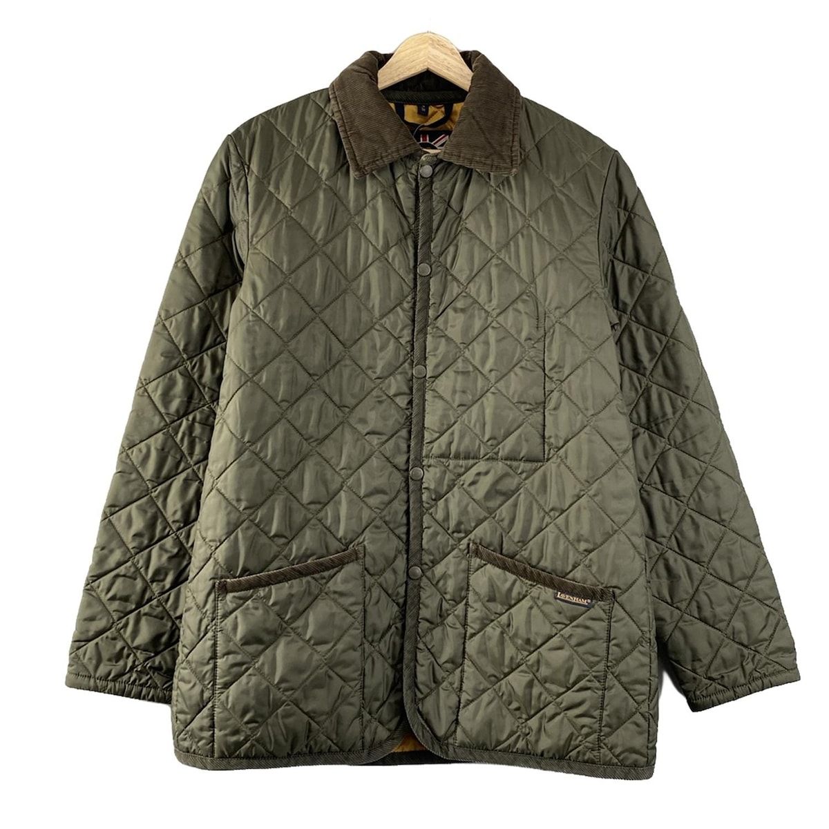 LAVENHAM ラベンハム コート サイズ36 S メンズ - カーキ×ダークグリーン 長袖|キルティング|中綿|秋|冬