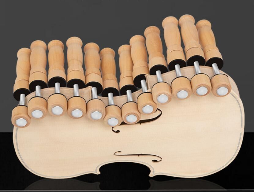 最安価に挑戦！ 高品質20ピース シンプルなルート バイオリン ビオラ 糊付け クランプ バイオリン作成ツール 鎮静の