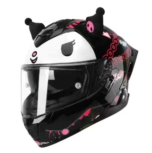 クロミキャラクターヘルメット ユニークデザイン フルフルフェイス ダブルレンズ M〜3XL