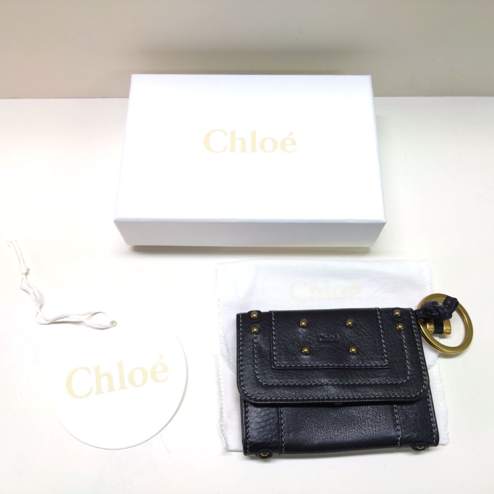 Chloe クロエ キーケース 6連キーケース 黒 レザー キーケース