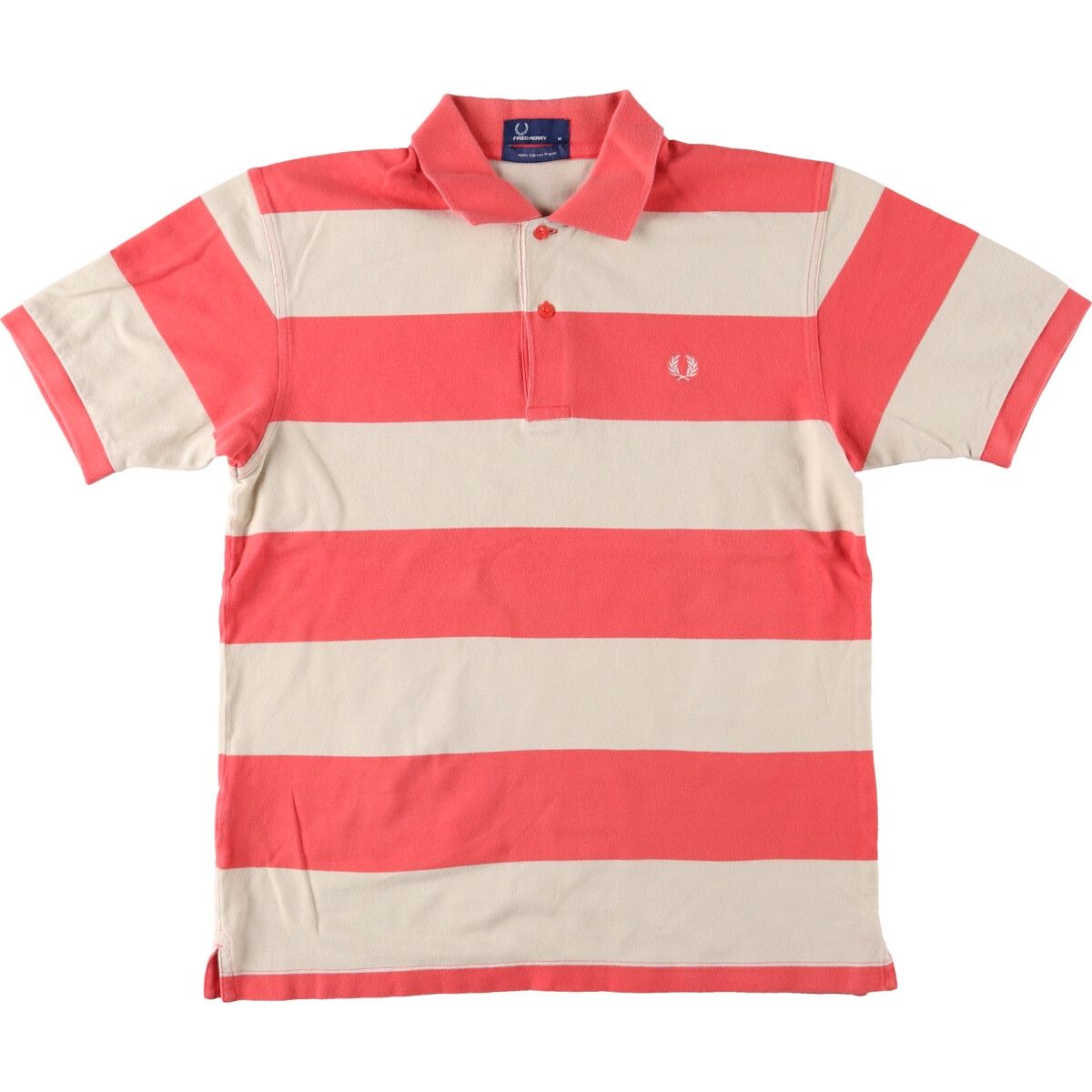 古着 フレッドペリー FRED PERRY ボーダー柄 半袖 ボーダー ポロシャツ 