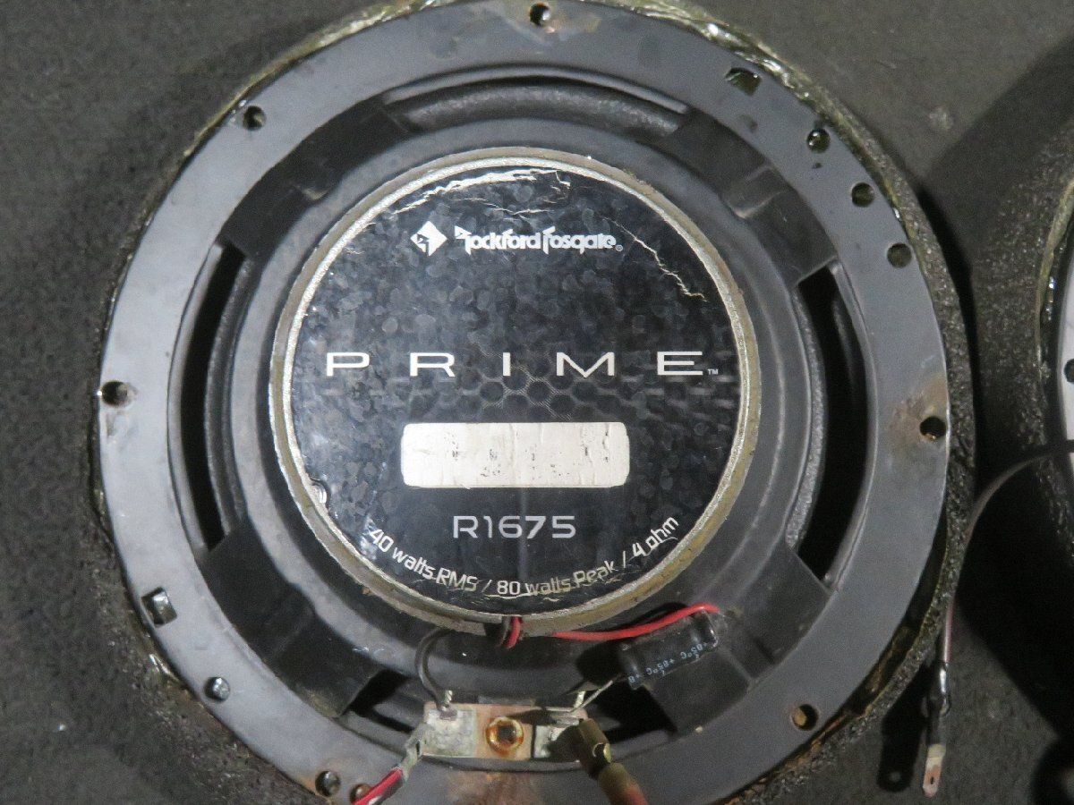 Rockford Fosgate PRIME [R1675] フロント スピーカー 左右 コアキシャル 16.5cm ◆取外 MH21S◆ /No,11992