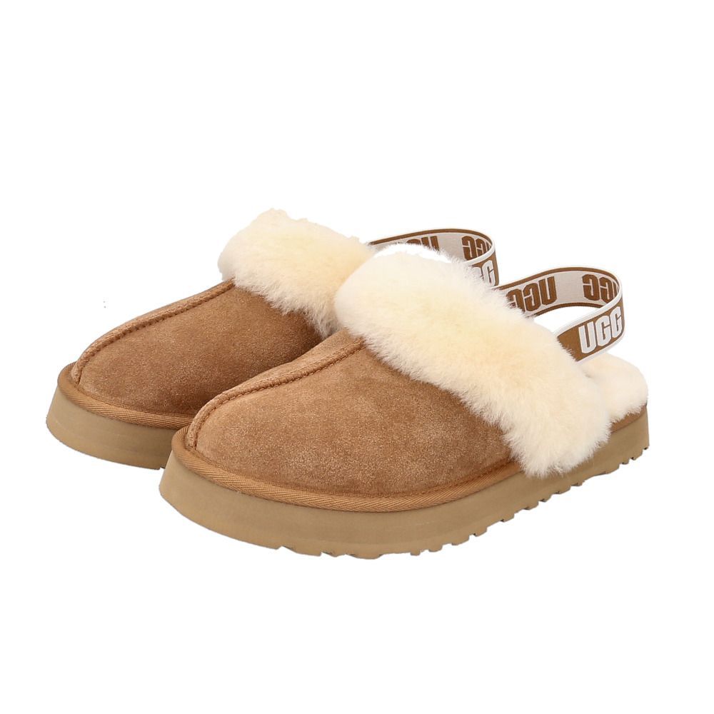 CHESTNUT  US6(24.5cm)  UGG アグ Funkette Kids Sandal ugg ファンケット サンダル アグ funkette 1130395K キッズサンダル ムートンスリッパ キッズ レディース スリッパ ジュニア