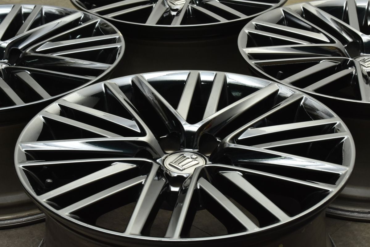 ブラックスパッタリング トヨタ 210 クラウンアスリート 純正 18in 8J 40 PCD114.3 4本 200 180 ゼロクラウン マークX カムリ