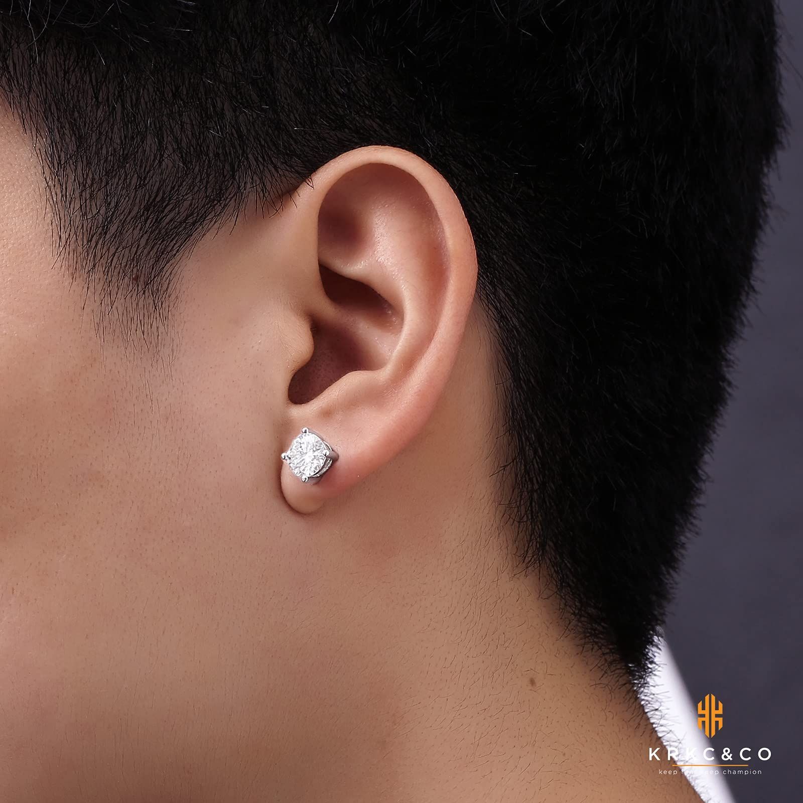 特別価格 スタッドピアス メンズ モアッサナイト 計1.2/1.6/2/3  