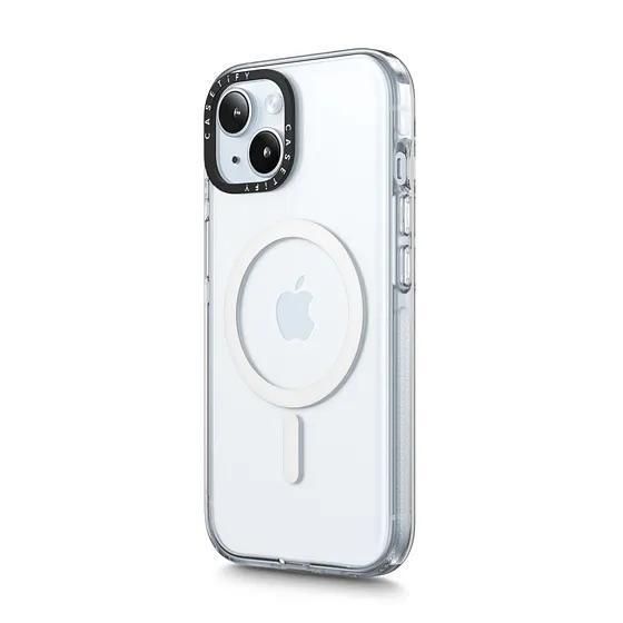 CASETiFY iPhone15 ケース MagSafe　シリコン　ホワイト CASETiFY iPhone15 ケース MagSafe シリコン ホワイト 張ら
